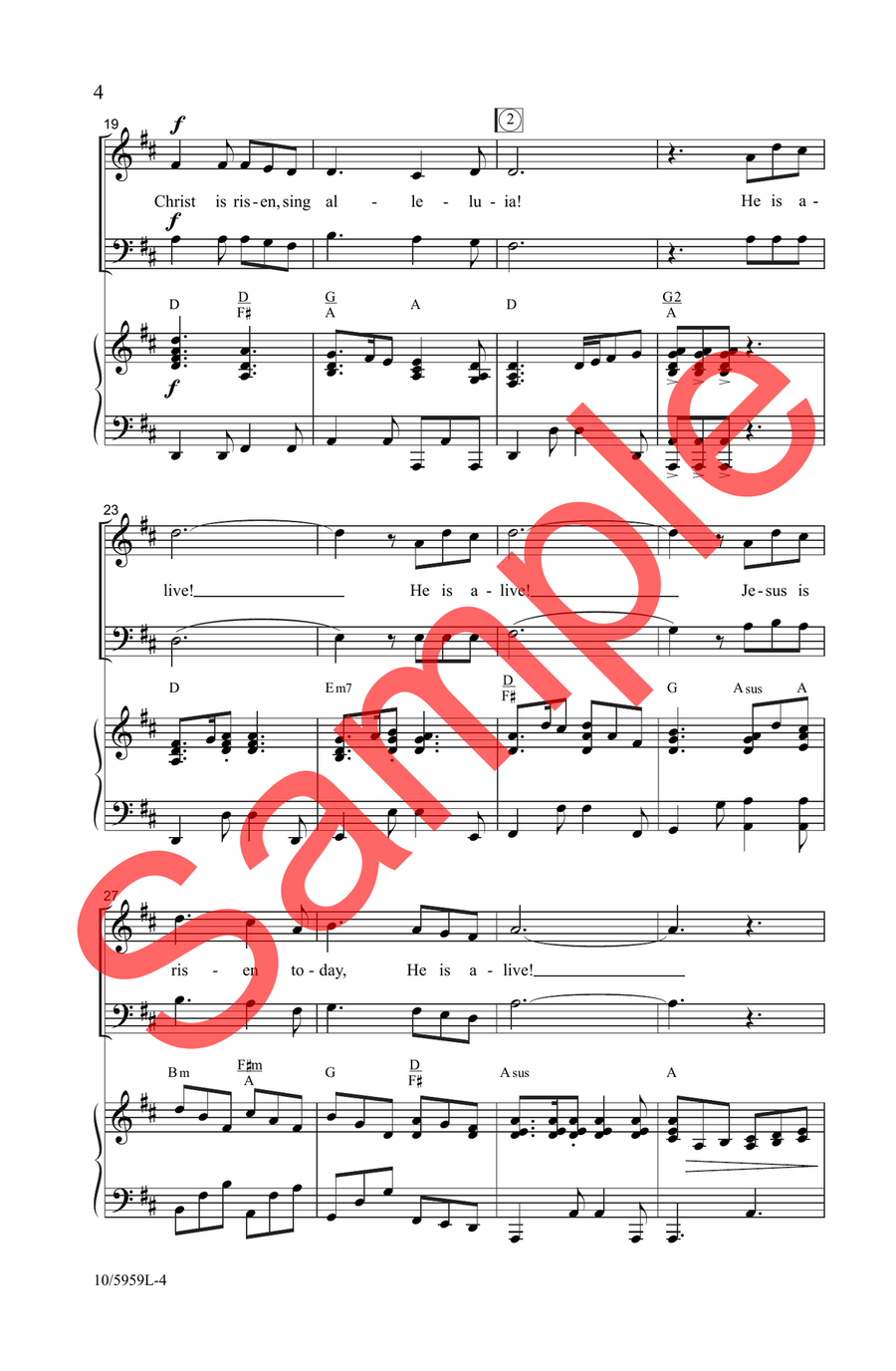 Jesus Is Alive! Alleluia! Choir - Sheet Music page 4
