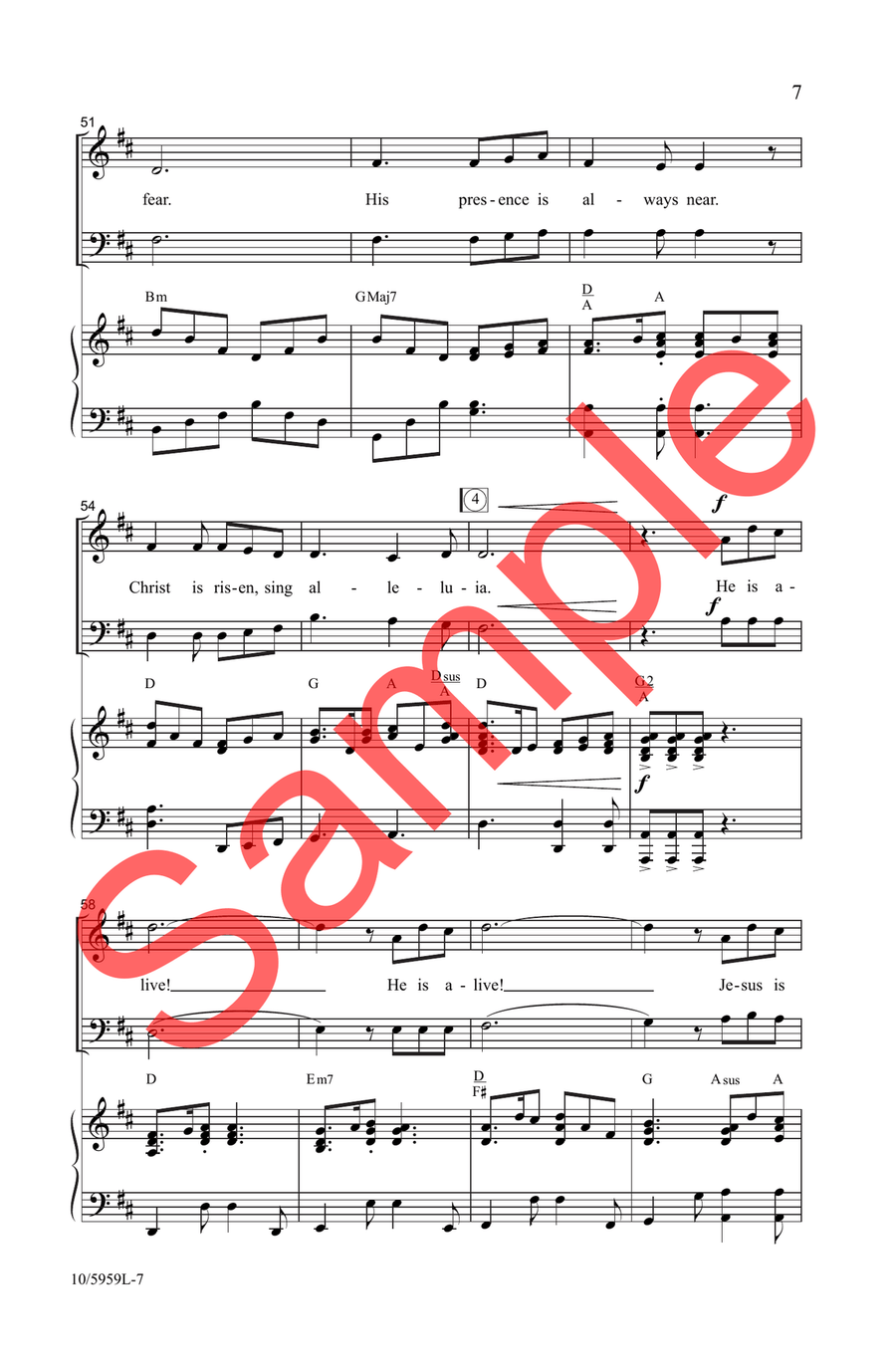 Jesus Is Alive! Alleluia! Choir - Sheet Music page 6