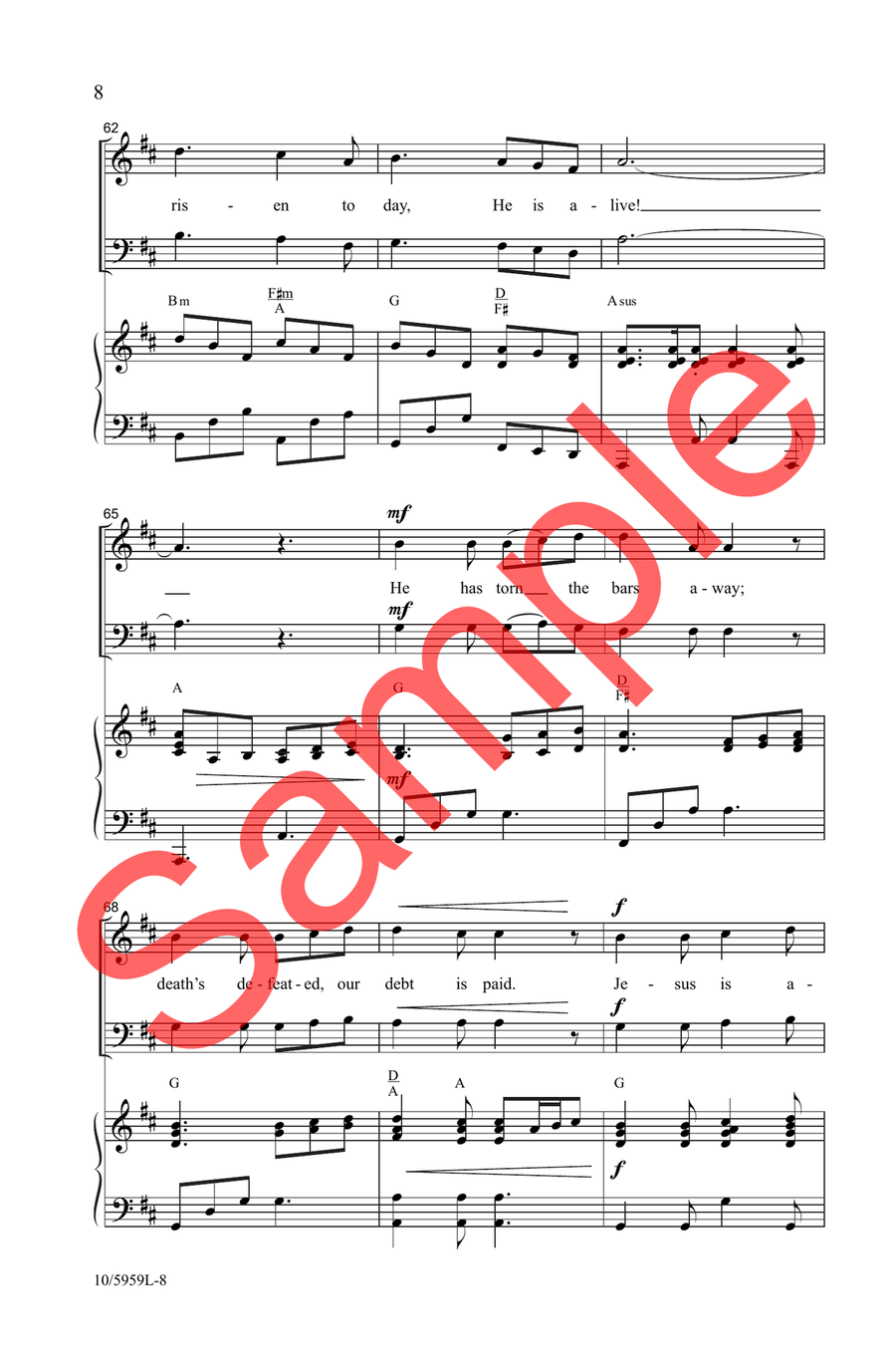 Jesus Is Alive! Alleluia! Choir - Sheet Music page 7
