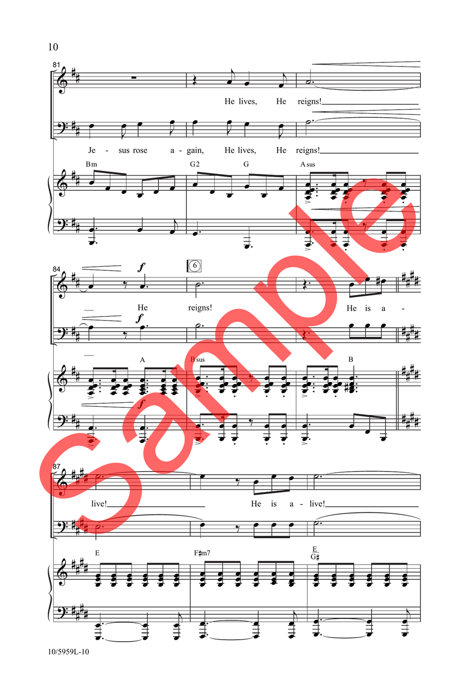 Jesus Is Alive! Alleluia! Choir - Sheet Music page 9