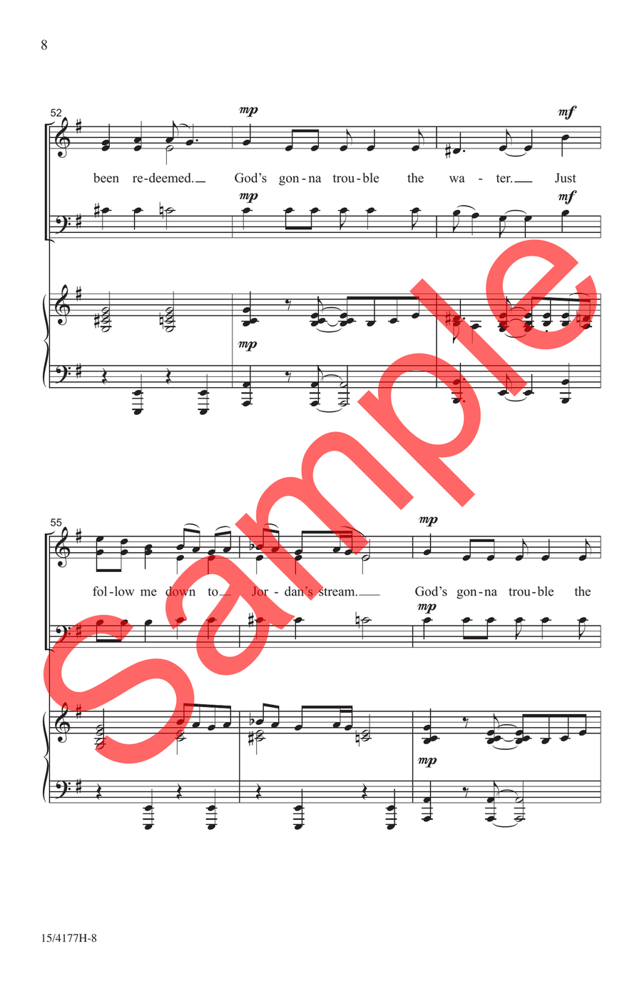 Wade in the Water Choir - Sheet Music page 7