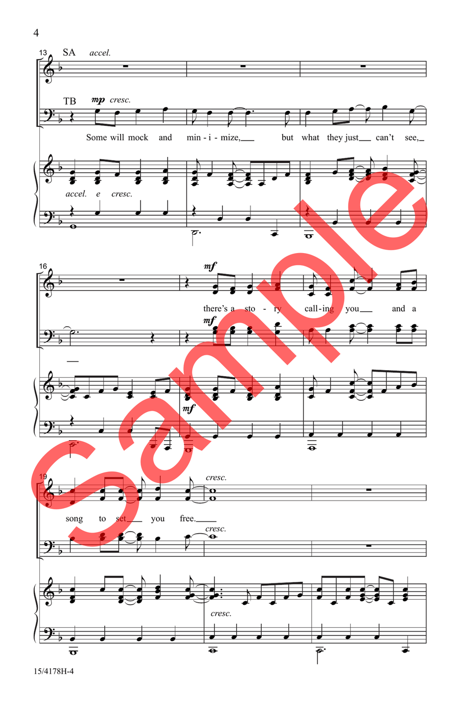 Step into Your Story Choir - Sheet Music page 3