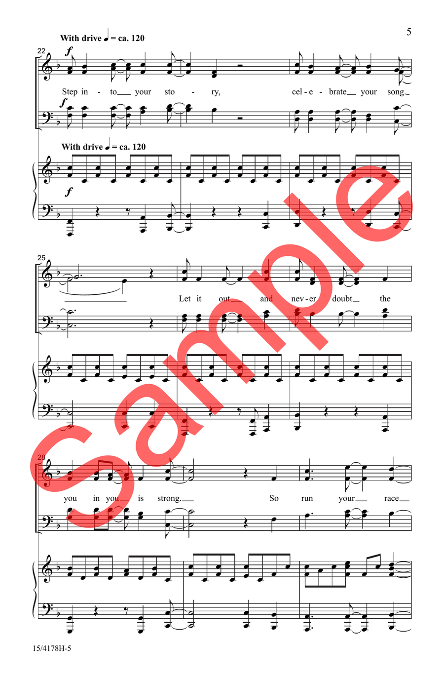 Step into Your Story Choir - Sheet Music page 4
