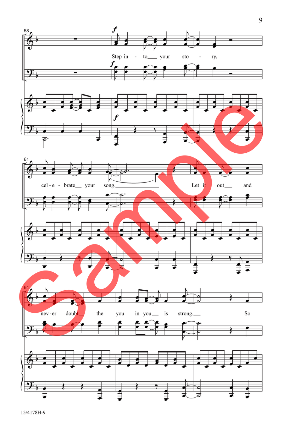 Step into Your Story Choir - Sheet Music page 7