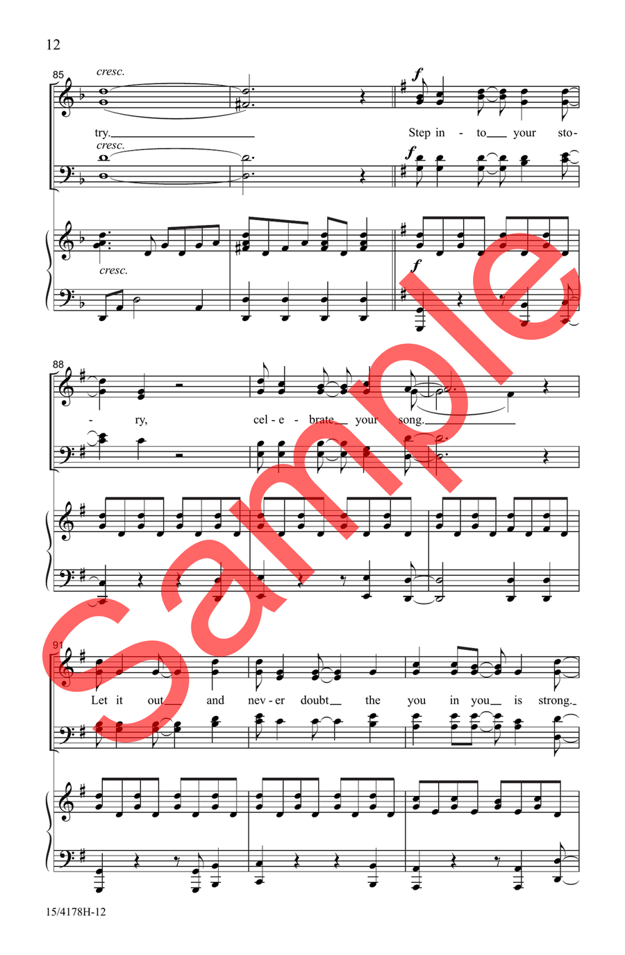 Step into Your Story Choir - Sheet Music page 9