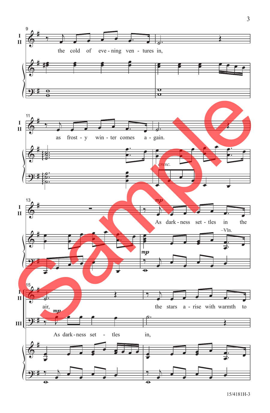 Frosty Winter Choir - Sheet Music page 3