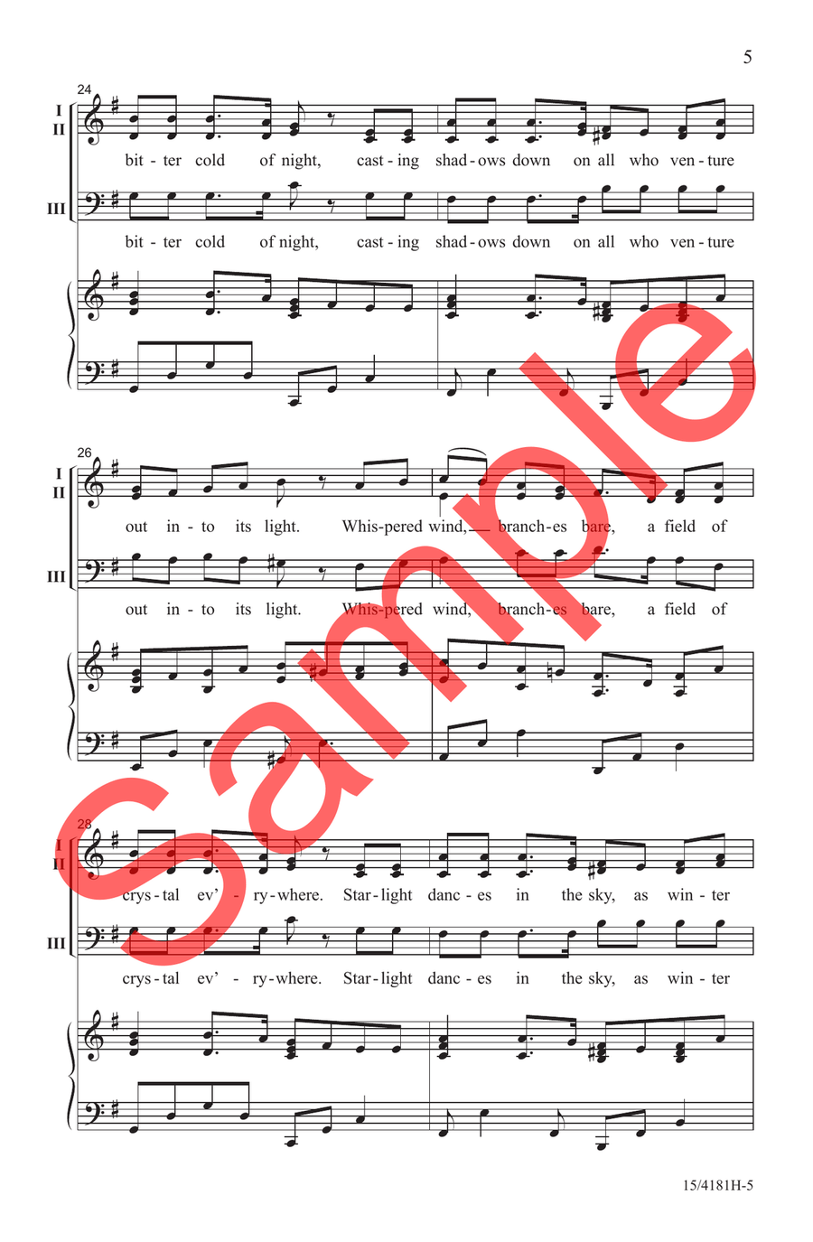 Frosty Winter Choir - Sheet Music page 4
