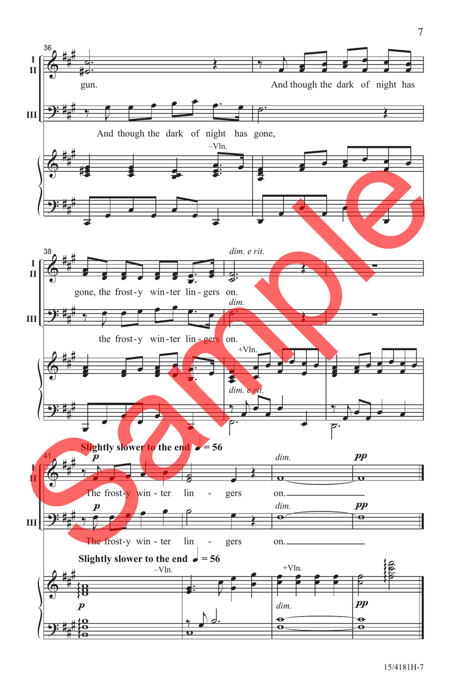 Frosty Winter Choir - Sheet Music page 6