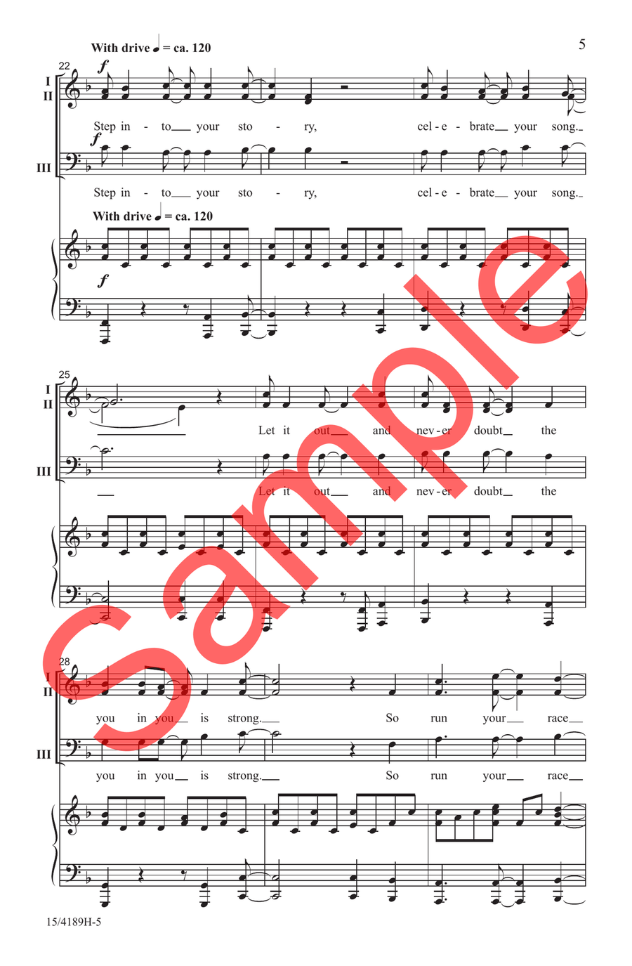 Step into Your Story Choir - Sheet Music page 4