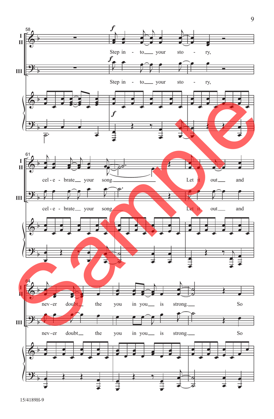 Step into Your Story Choir - Sheet Music page 7