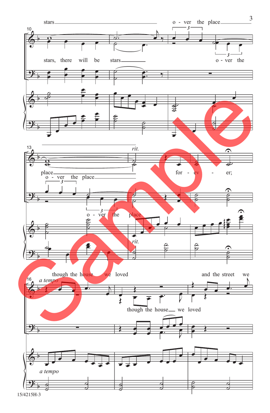 There Will Be Stars Choir - Sheet Music page 3