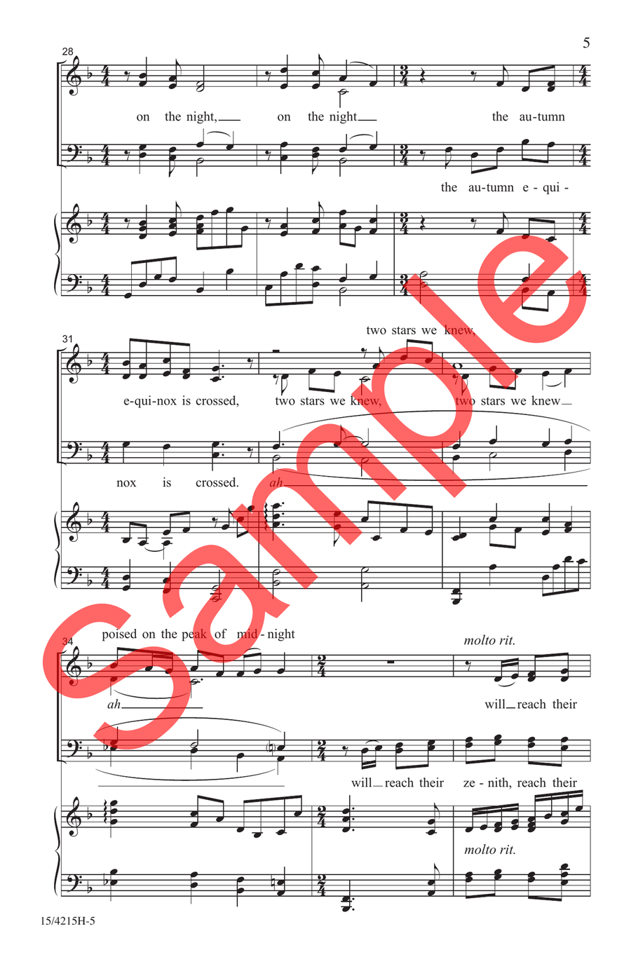 There Will Be Stars Choir - Sheet Music page 4