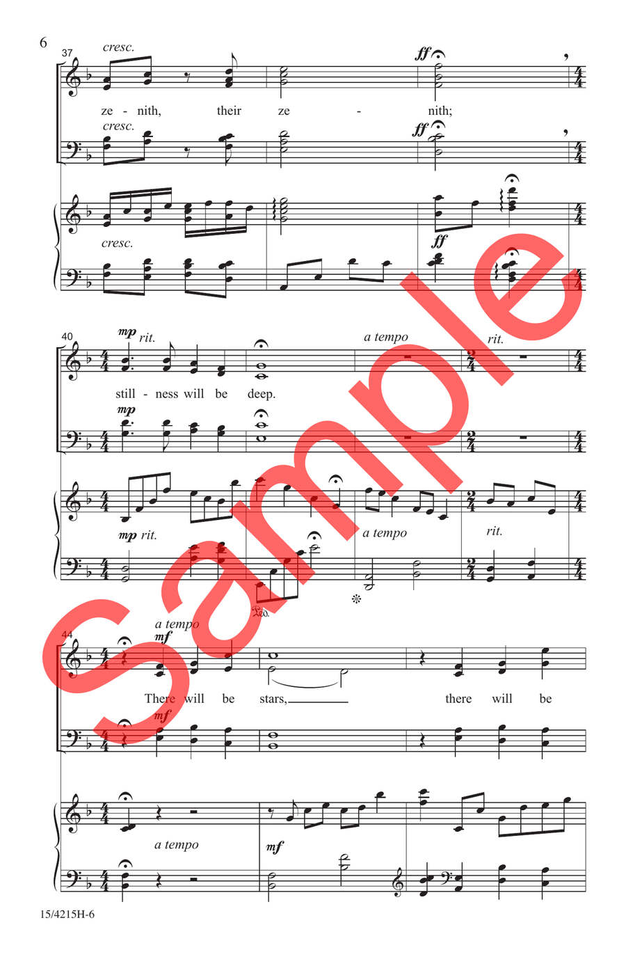 There Will Be Stars Choir - Sheet Music page 5