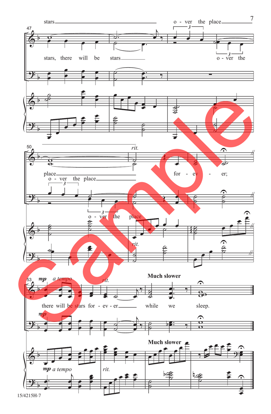 There Will Be Stars Choir - Sheet Music page 6