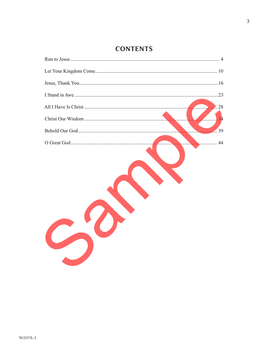 Run to Jesus Sacred - Sheet Music page 4