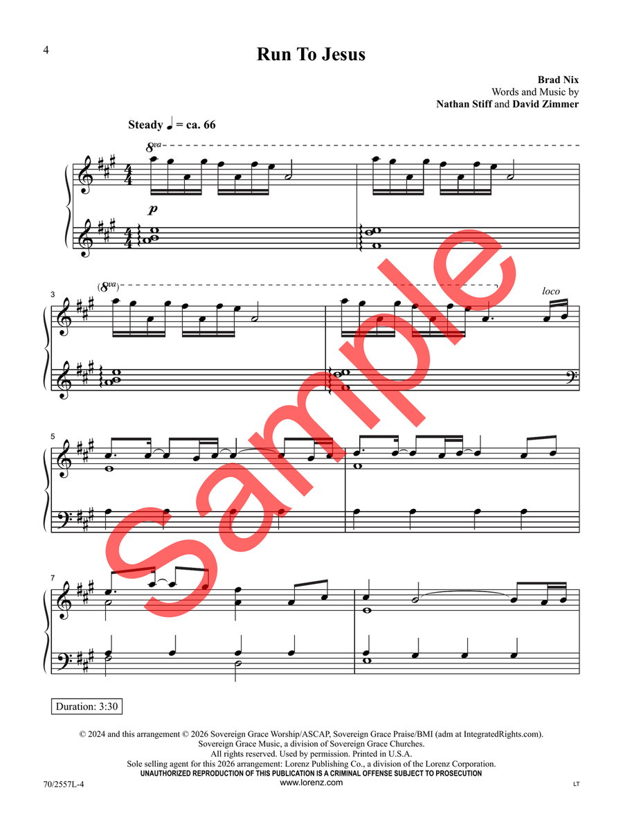 Run to Jesus Sacred - Sheet Music page 5