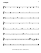 Alleluia! Sing to Jesus Trumpet Duet scores gallery preview page 3