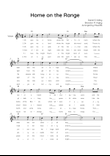 Home on the Range - Voice in D With Chords & Lyric - Easy
