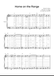 Home on the Range - Piano in C With Chords & Lyric - Easy