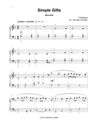 Simple Gifts Piano Method scores gallery preview page 4