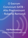 O Sacrum Convivium SATB - Alto Predominant - Roberto Remondi