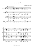 Adoro te devote 4-Part scores gallery preview page 4