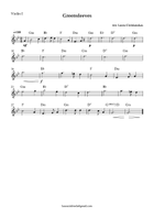 Greensleeves – Easy Traditional String Quartet G Minor Arrangement String Quartet scores gallery preview page 4