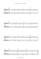 Greensleeves – Easy Traditional Double Bass Duet A-sharp Minor Arrangement String Duet scores gallery preview page 3
