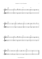 Greensleeves – Easy Traditional Violin and Viola Duet B-flat Minor Arrangement String Duet scores gallery preview page 3