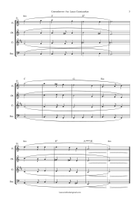 Greensleeves – Easy Traditional Woodwind Quartet A Minor Arrangement Woodwind Quartet scores gallery preview page 3