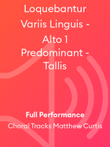 Loquebantur Variis Linguis - Alto 1 Predominant - Tallis