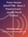 Pater Noster SSAATTBB - Bass 2 Predominant - Jacob Handl (Gallus)