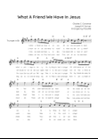 What a Friend We have in Jesus - Trumpet in G With Chords & Lyric - Easy