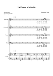 La Donna e Mobile (from Rigoletto) - Giuseppe Verdi - SATB Choir and Piano (Key of Eb)