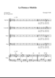 La Donna e Mobile (from Rigoletto) - Giuseppe Verdi - SATB Choir and Piano (Key of Ab )