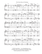 The Twelve Days of Christmas Piano, Vocal scores gallery preview page 3