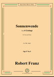 R. Franz-Sonnenwende,in e flat minor