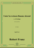 R. Franz-Unterm weissen Baume sitzend,in b minor