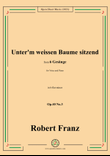 R. Franz-Unterm weissen Baume sitzend,in b flat minor