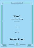 R. Franz-Wozu?,in g minor