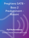 Preghiera SATB - Bass 2 Predominant - Rossini