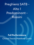 Preghiera SATB - Alto 1 Predominant - Rossini