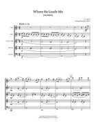 Where He Leads Me [NORRIS] Woodwind Quintet scores gallery preview page 3