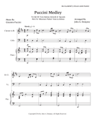 Puccini Medley (Trio for Clarinet, Cello and Piano) Small Ensemble scores gallery preview page 5