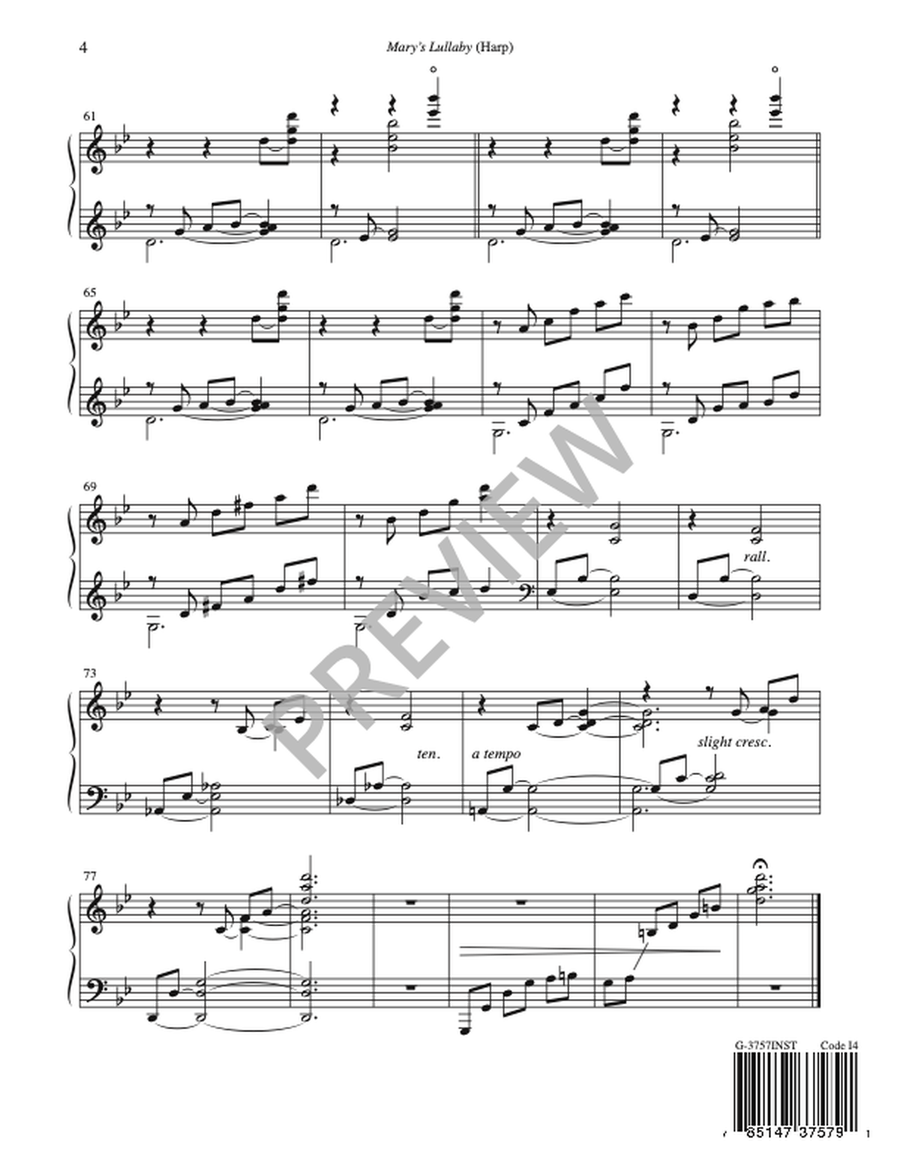 Mary's Lullaby - Instrument edition Harp - Sheet Music page 4