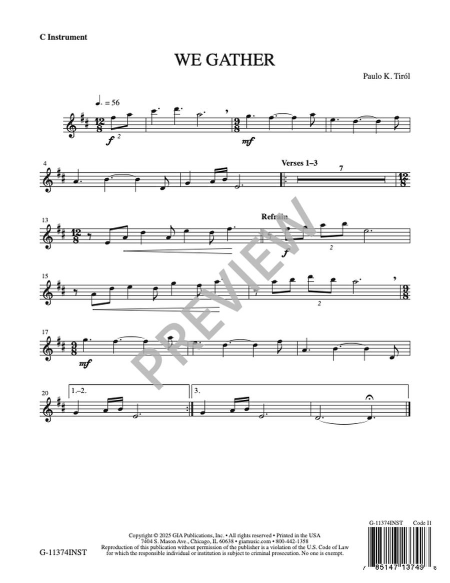 We Gather - Instrument edition Guitar - Sheet Music page 2