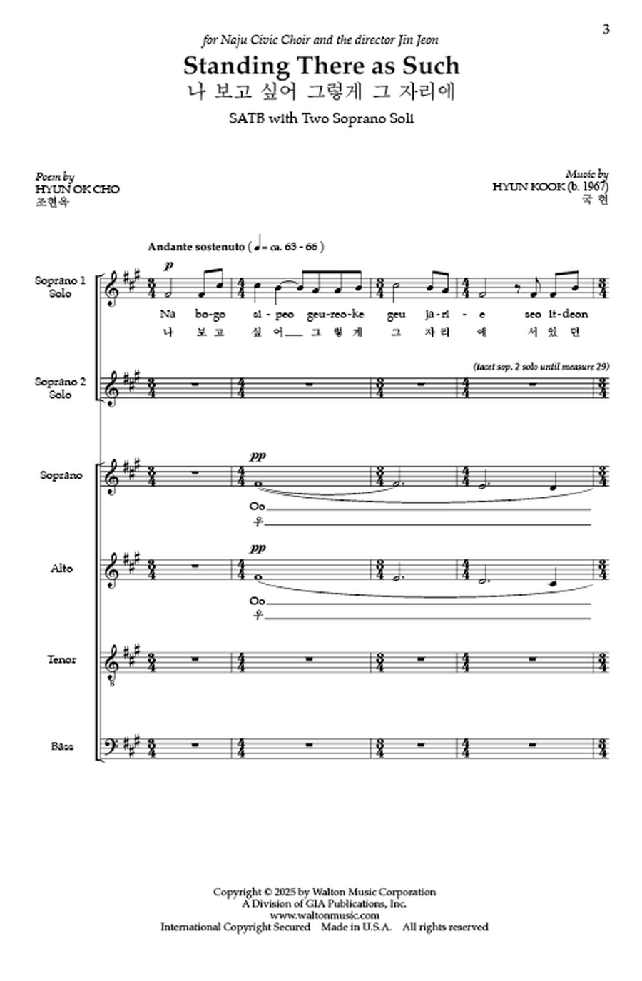 Standing There as Such 4-Part - Sheet Music page 2