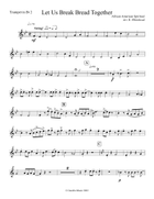 Let Us Break Bread Together Brass Ensemble scores gallery preview page 5