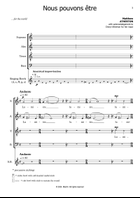 Nous Pouvons Être 4-Part scores gallery preview page 3