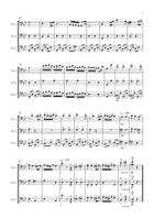 Brahms: Hungarian Dance No. 5 Arrangement for Cello Trio Small Ensemble scores gallery preview page 3